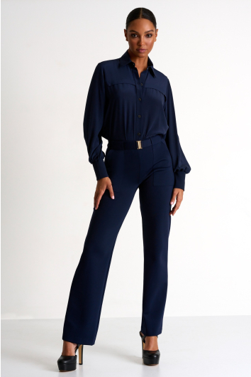 Elegant belted pants