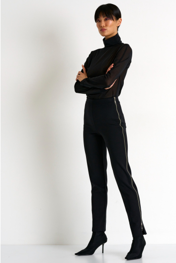 Side zip elegant pants