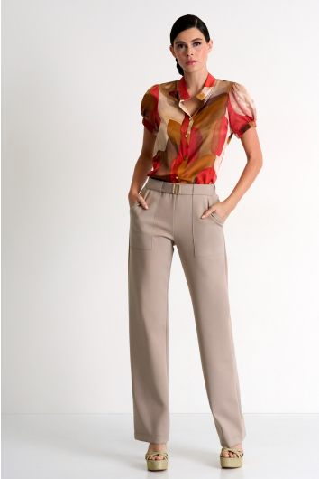 Elegant belted pants