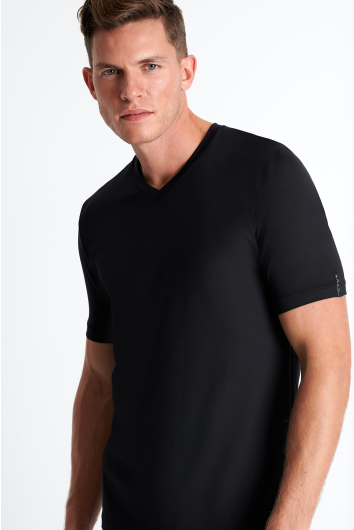 Microfiber v-neck t-shirt