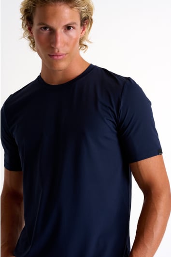 Microfiber crew neck t-shirt