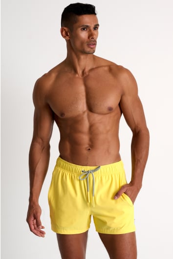 Short fit, stretch and quick dry swim trunks